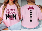 Custom Glitter Senior Cheer Mom TShirt 2026, Custom Cheer Mom Shirt CHE0008