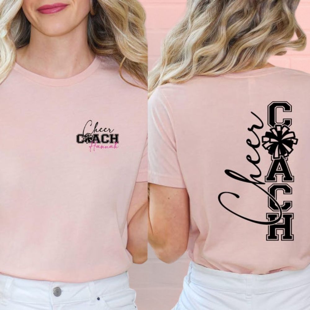 Custom Cheer Coach Tshirt, Custom Cheer Shirt CHE0013