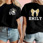 Custom Cheer Shirt, Custom Cheerleader Tee with Team & Name, Cheer Squad Spirit Shirt CHE0001